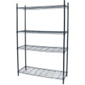 Hot selling good quality wire shelving with wheels,wire storage shelf,Chrome Wire Mesh Shelving